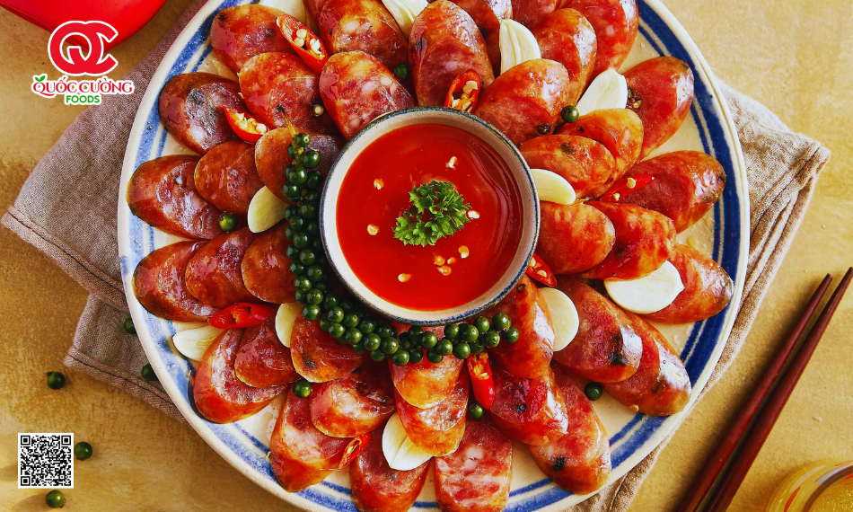 Lạp xưởng hun khói chiên mắm